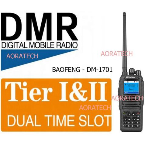 HT BAOFENG DMR Digital Radio / Analog Dual Band 5 watt DM-1701 DM1701 openGD77