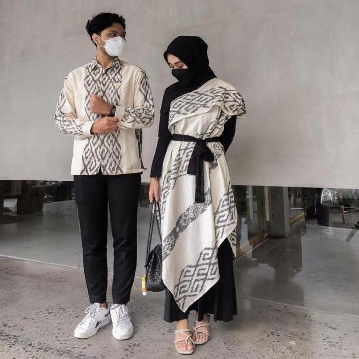 RECOMENDED Baju Tenun couple - couple tenun - set couple tenun - set couple kondangan - set couple t