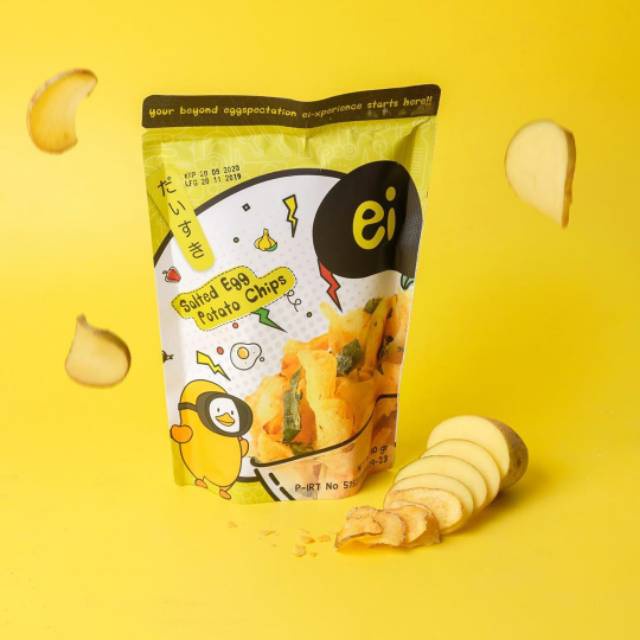 

EI - Salted Egg Potato Chips Keripik Kentang Telur Asin 40 gram