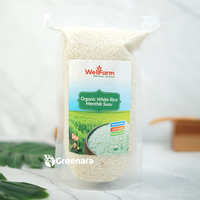 

978EqW Wellfarm Beras Putih Organik 1Kg / Menthik Susu WQ0112