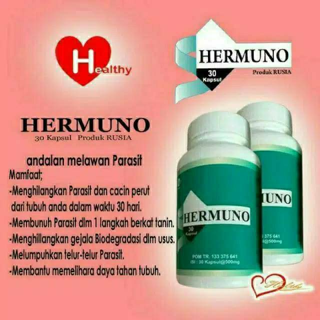 HERMUNO OBAT HERBAL ANTI PARASIT RACUN DALAM TUBUH 30 KAPSUL