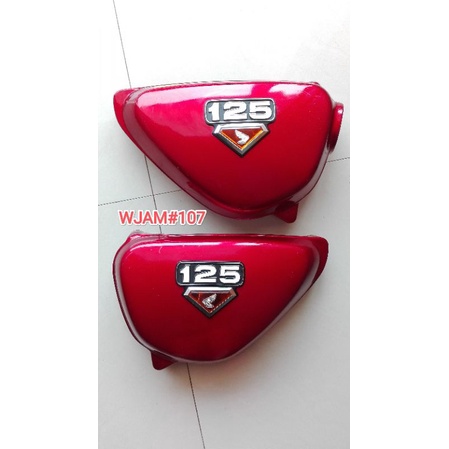 cover side tepong tempong tutup box AKI CB 125 merah original NOS baru