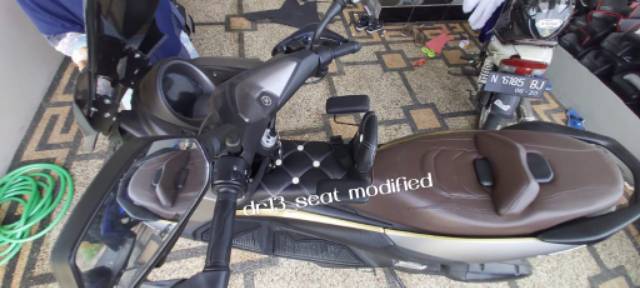 HJK Jok boncengan anak adv pcx nmax plus sandaran motif sofa bahan mbtech