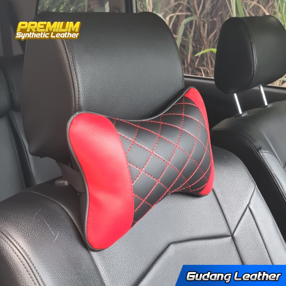 Bantal Mobil Kulit Premium