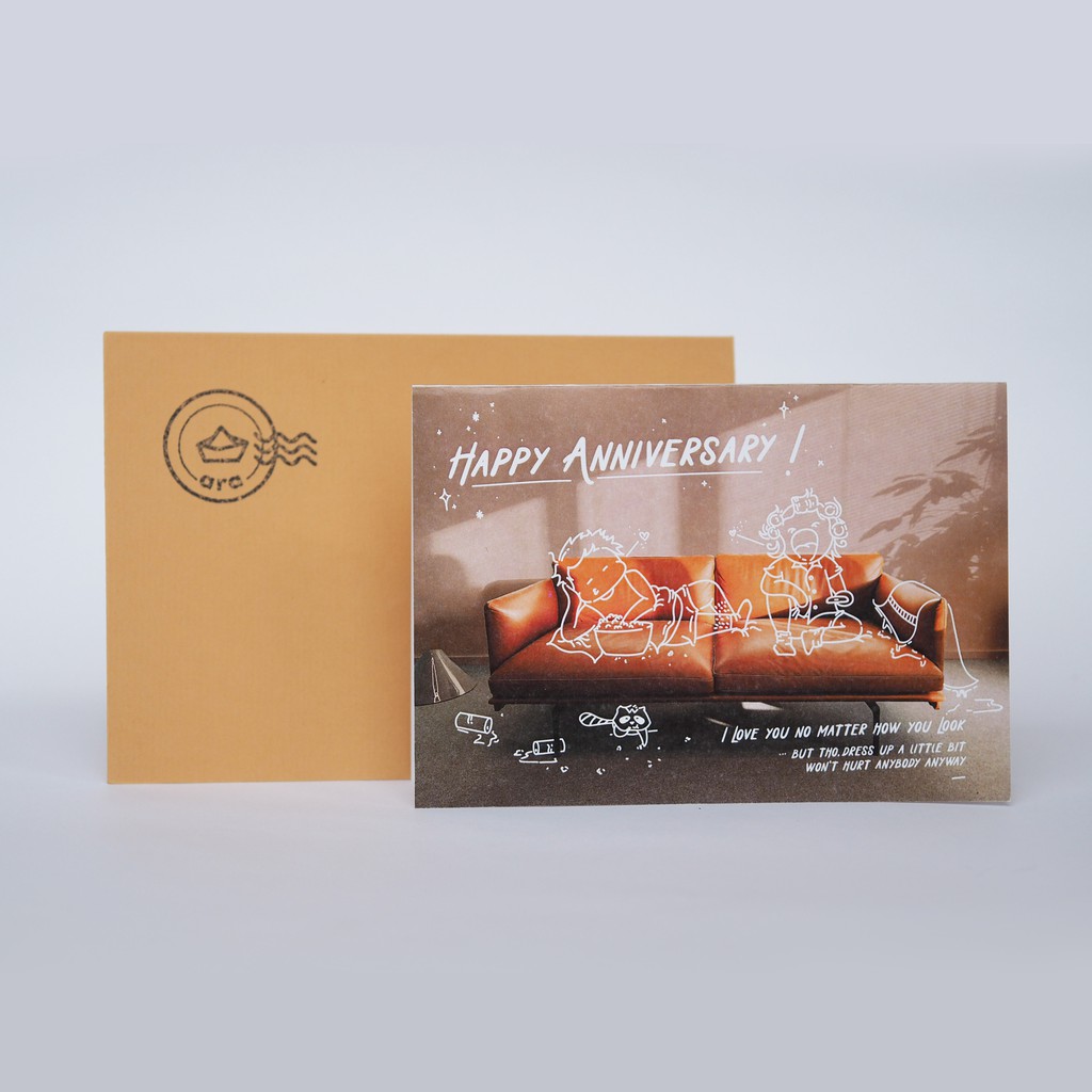 WA01 Kartu Ucapan Ulang Tahun Pernikahan Happy Anniversary Greeting Card