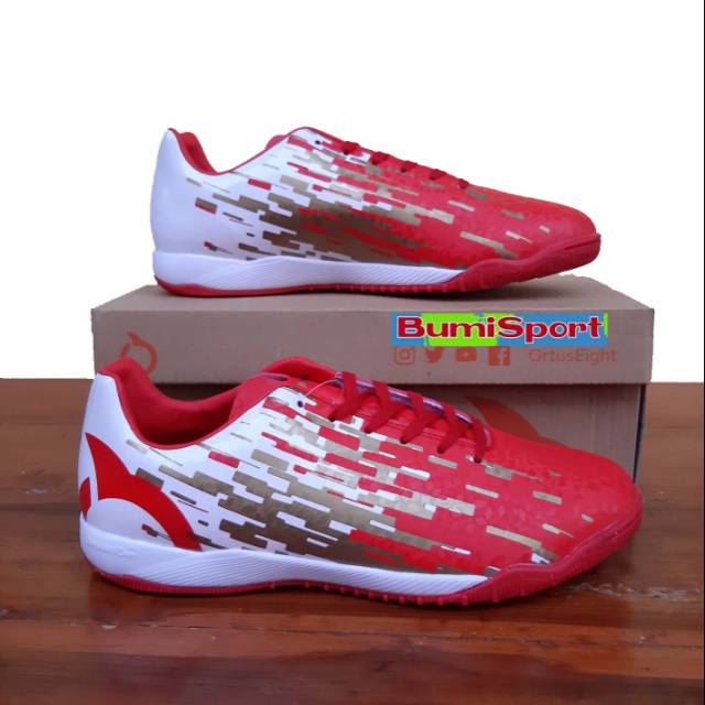 Sepatu Futsal Ortuseight Blizzard In Se White/Gold/White Ortus Eight Original