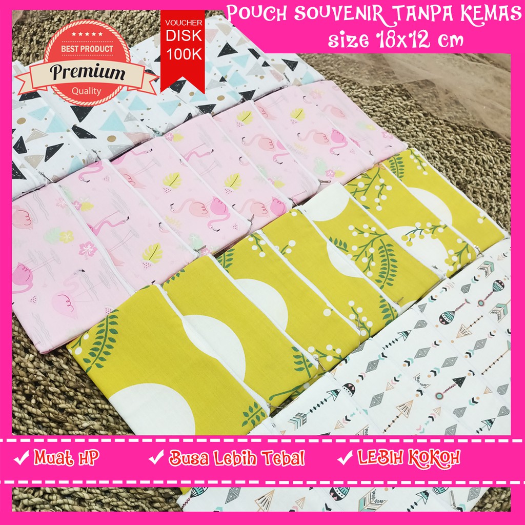Pouch Souvenir Tanpa Packing