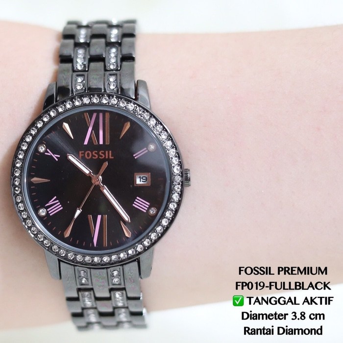 Unik Jam tangan guess wanita rantai full permata tanggal aktif termurah qnq Berkualitas