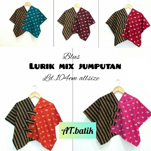 Blus Lurik Mix Jumputan Warna Macam