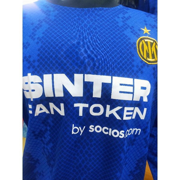 BAJU BOLA JERSEIY INTER HOME 2021-22 LENGAN PANJANG