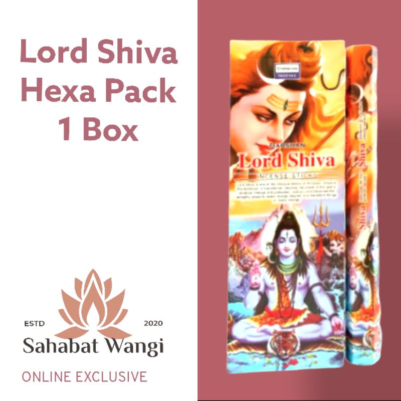 Dupa India Darshan Lord Shiva Hexa Short 1 Box (6 Pack)