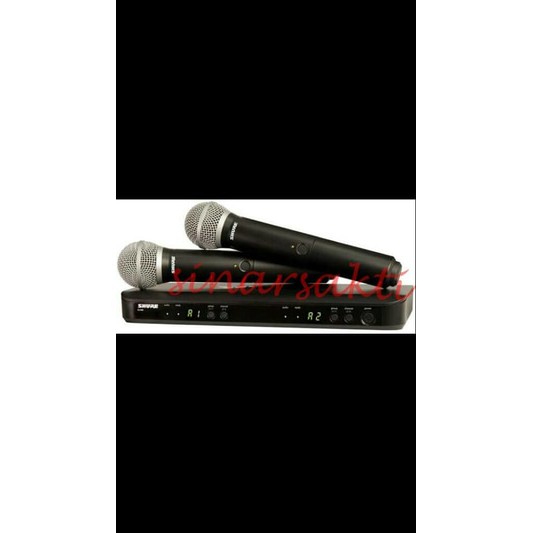 Murah Mic Wireless Shure BLX 288/SM 58 ( Handheld ) ORIGINAL