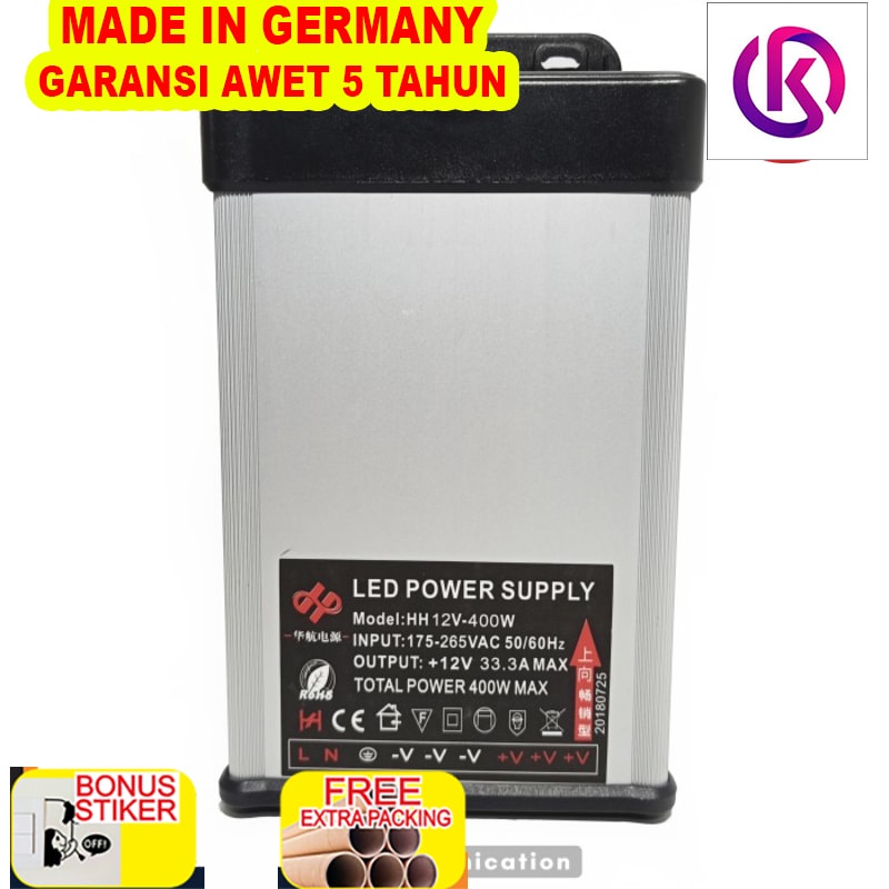 

Promo Power Supply 400 watt 12 V