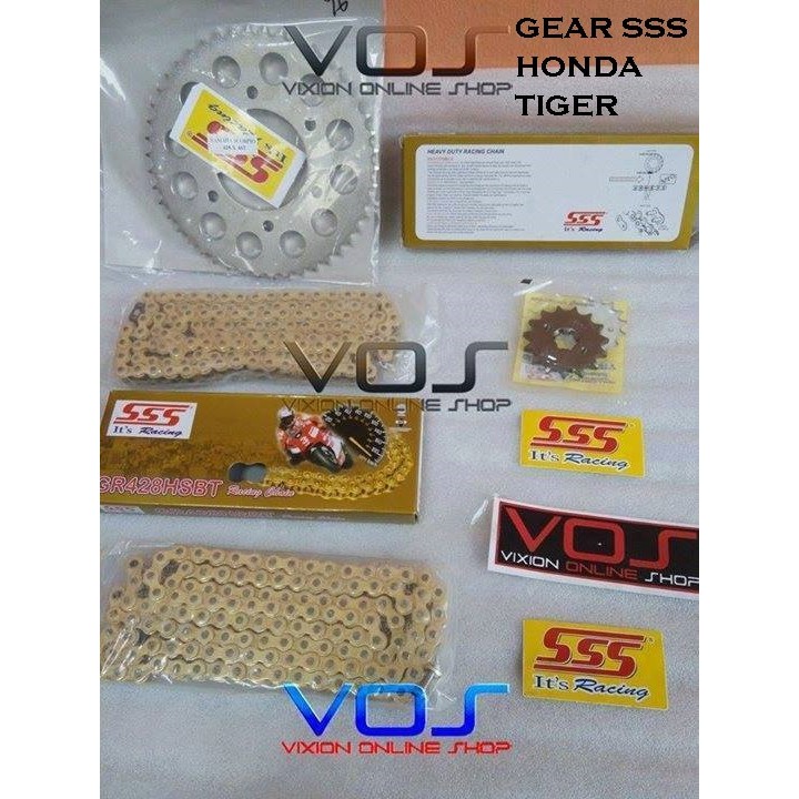 GEAR SET SSS 428 TEBAL HSBT UNTUK TIGER
