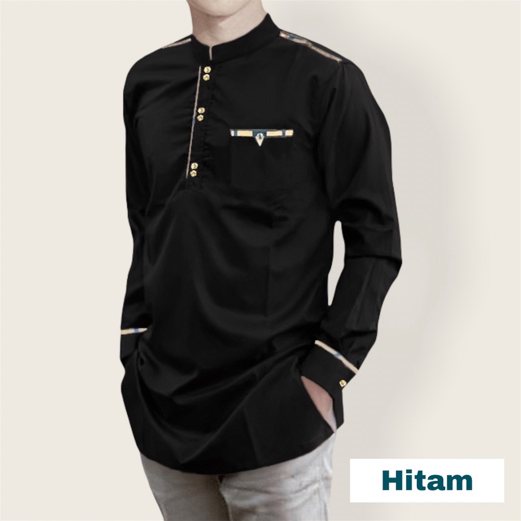 BAJU KOKO RAJA TOJIRO - BAJU KOKO PRIA MUSLIM LENGAN PANJANG - BAJU KOKO BAHAN KATUN PREMIUM MURAH