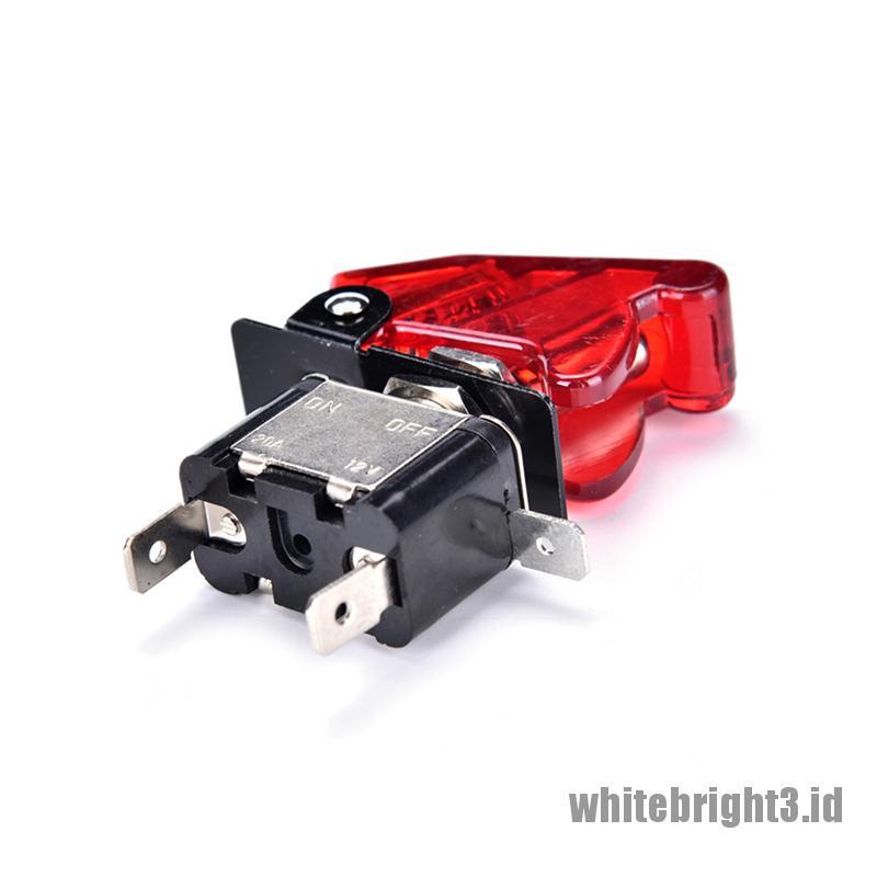 Saklar Rocker ON / OFF Lampu 12V 20A Universal Warna Putih Untuk Mobil Balap