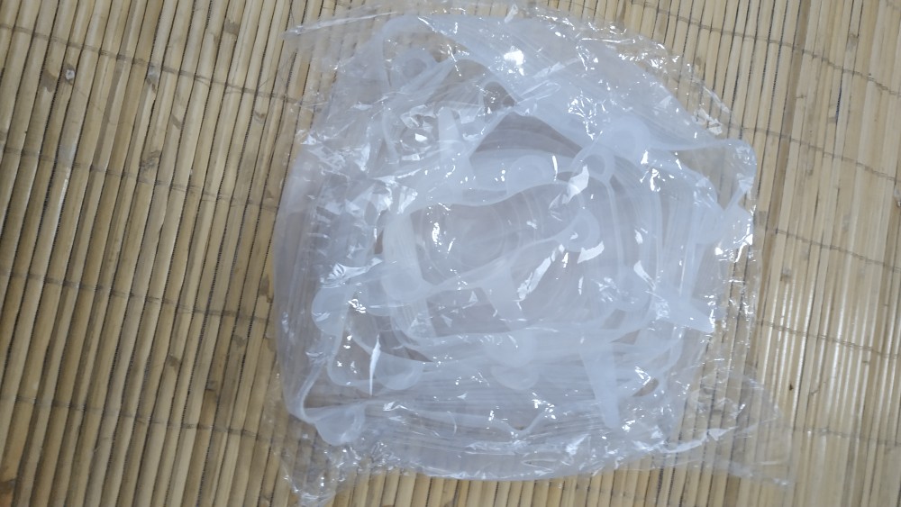 6pcs / Set Penutup Mangkuk / Wadah Makanan Dengan Bahan Silikon Elastis Variasi 3 Warna