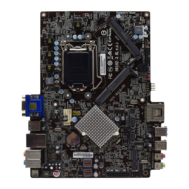 PREORDER For ECS H61H2-3.8L Motherboard 1155 Motherboard 1155 DDR3 Intel H61 VGA USB2.0 SATA2 PCI-E 