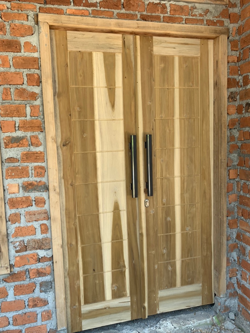 Handle Pintu Rumah Kotak Panjang 45 Cm Hitam Black Full Lis Tarikan Pintu Gagang Pintu Kunci Pintu