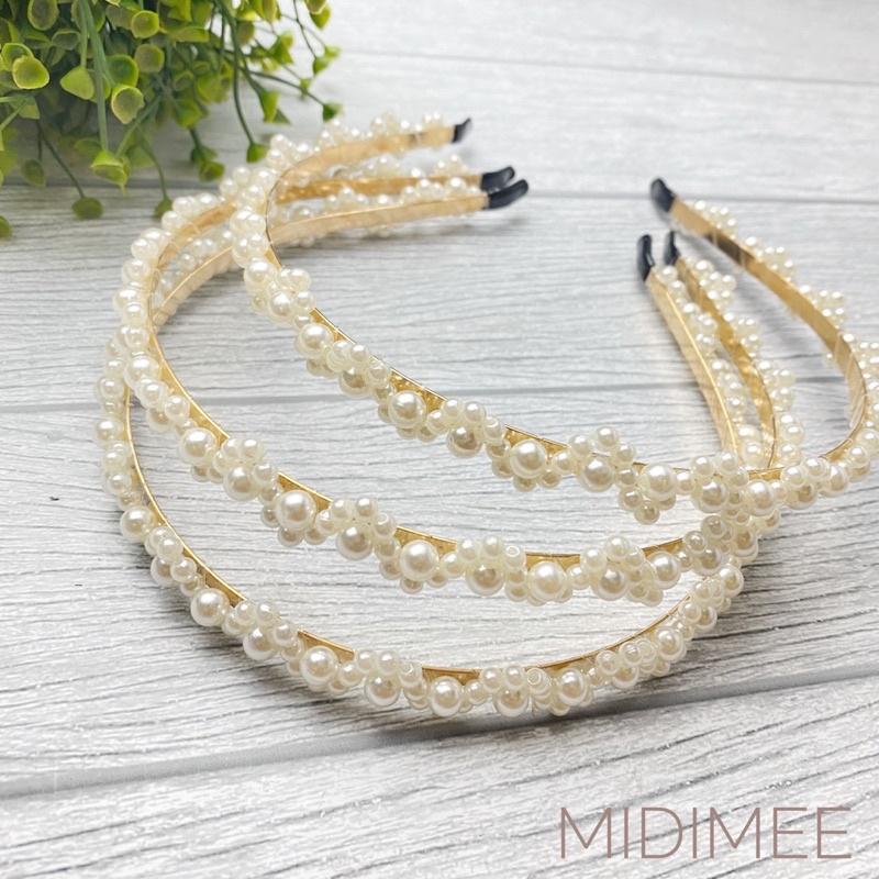 BANDO MUTIARA KOREA / KOREAN HAIR BAND HEAD PEARL PEARLS CANTIK