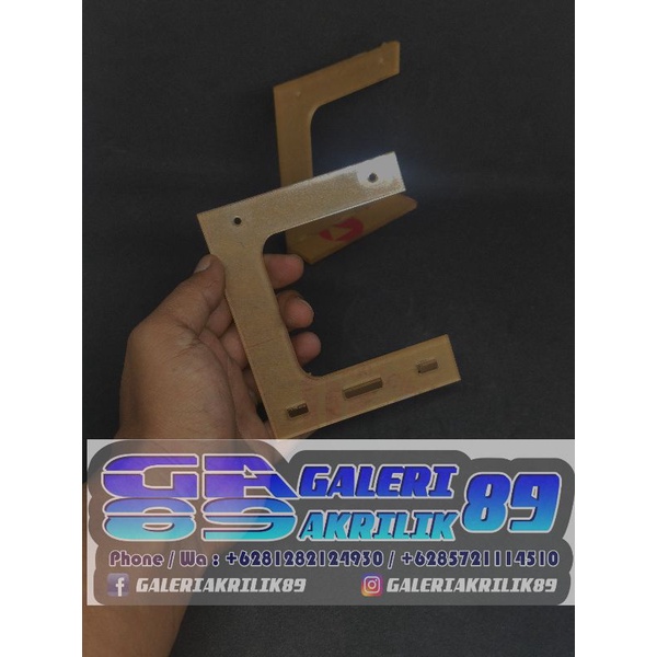 Dudukan lampu Akrilik Aquascape 1 pasang
