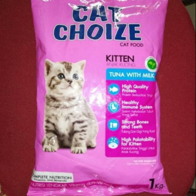 Jual Makanan Kucing Cat Choize For Kitten Kemasan 1kg Indonesia|Shopee