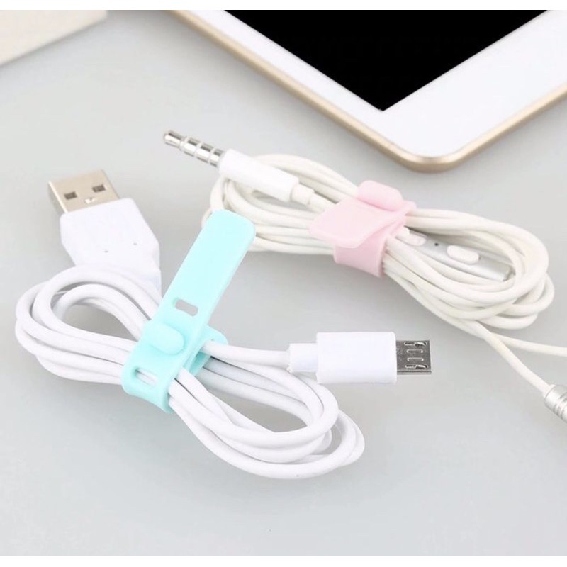 PENGIKAT KABEL PENGGULUNG CABLE BINDER KLIP CABLE CORD HOLDER