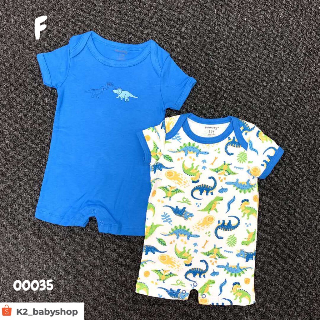 BABY K2 - BABY BODYSUIT ISI 2 PCS MOTIF F KODE 00035