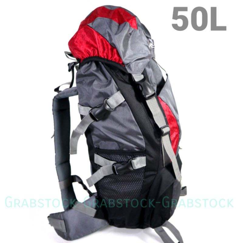 Carrier Plus Raincover Tas Hiking Camping 50L Bahan Bagus Berkualitas IPGC