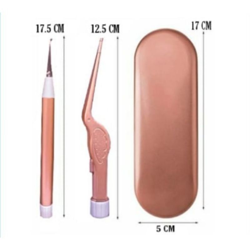 Enssu Led Earpick Kit - Pembersih Telinga dengan Kaca Pembesar Ennsu