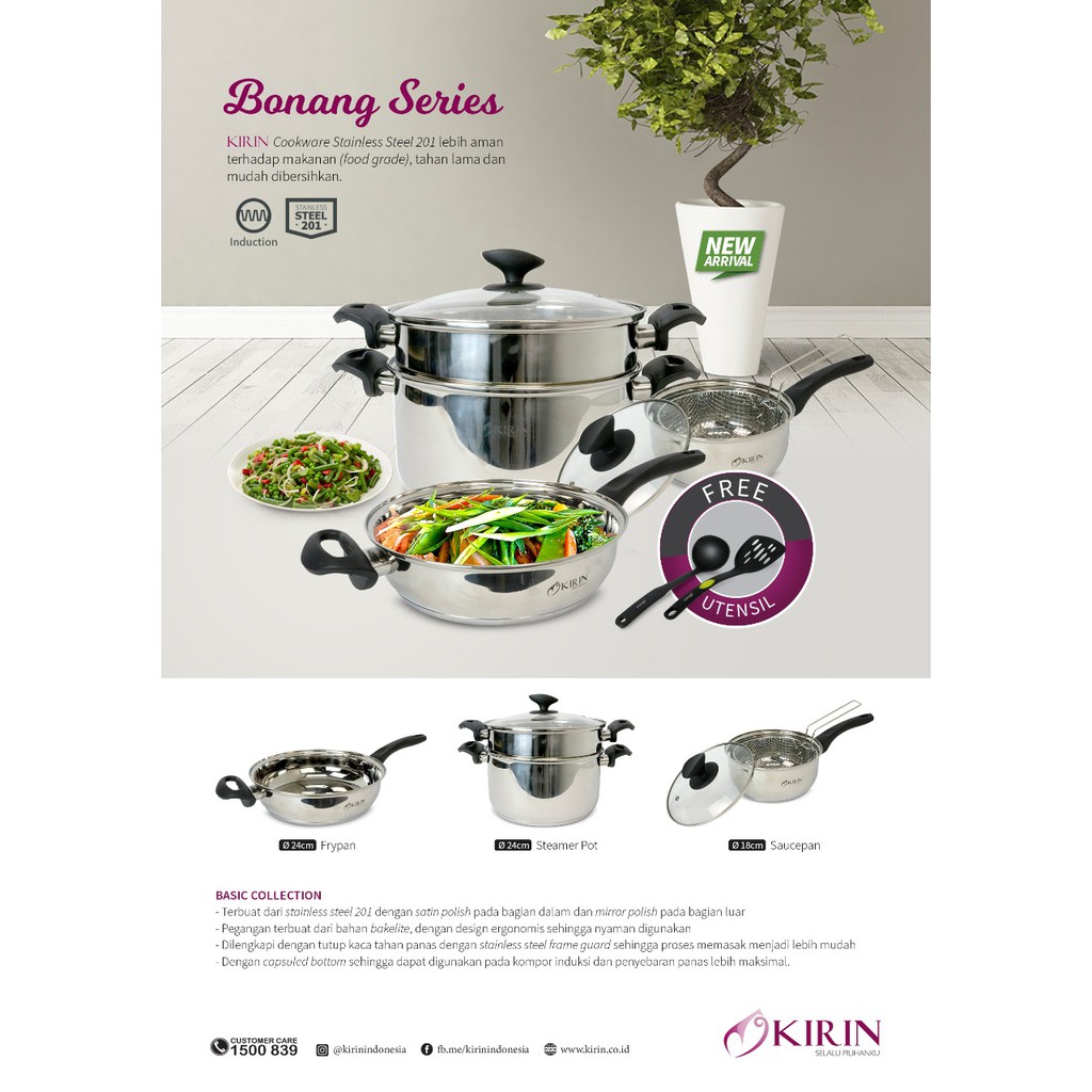 Kirin Bonang Set Series - Stainless Steel