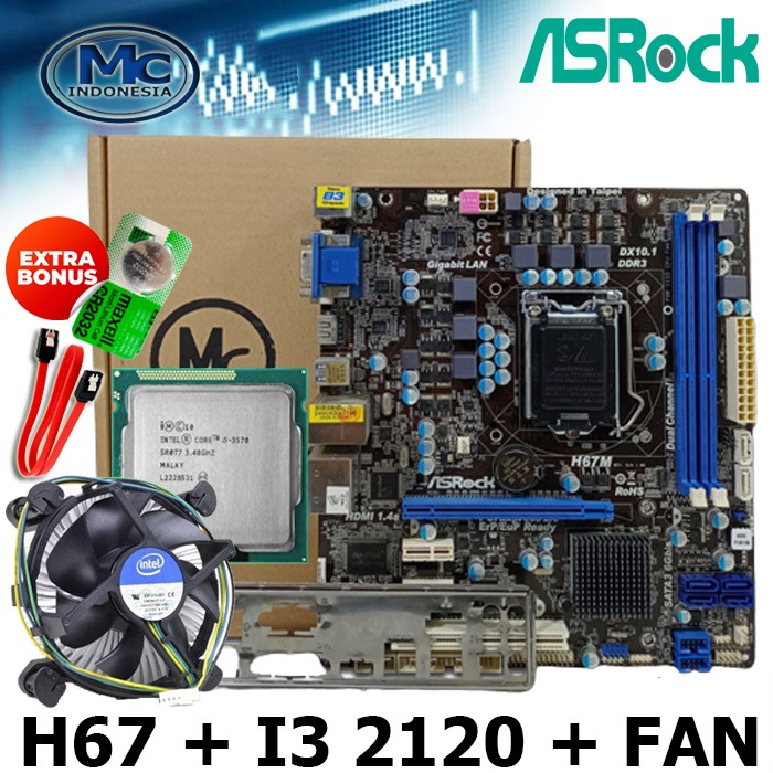 Motherboard Mainboard Intel H67 ASROCK Socket 1155