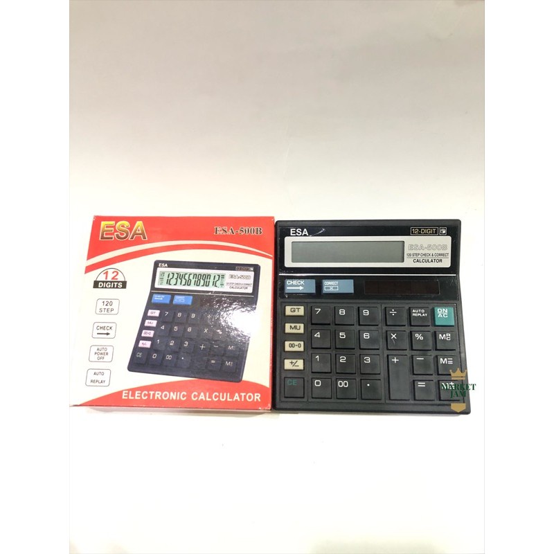 

Kalkulator ESA 500B - Calculator 12 digit praktis mudah hemat