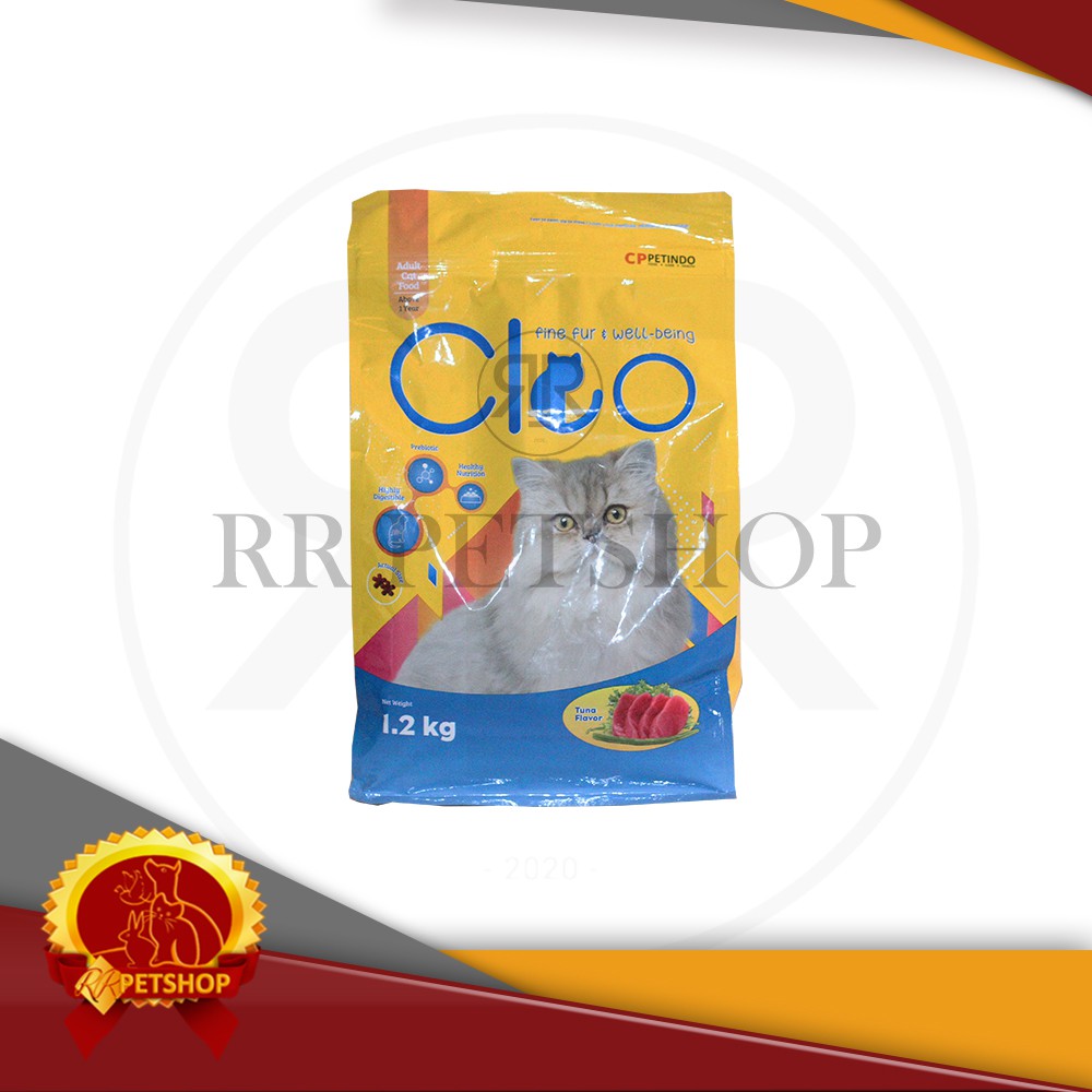 Cat Food adult CLEO tuna 1.2 kg makanan kucing murah