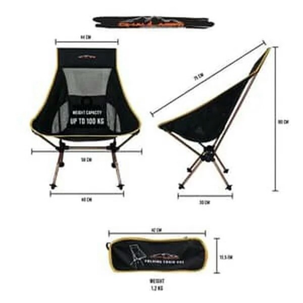 folding chair fc803 dhaulagiri kursi lipat kemping ultralight