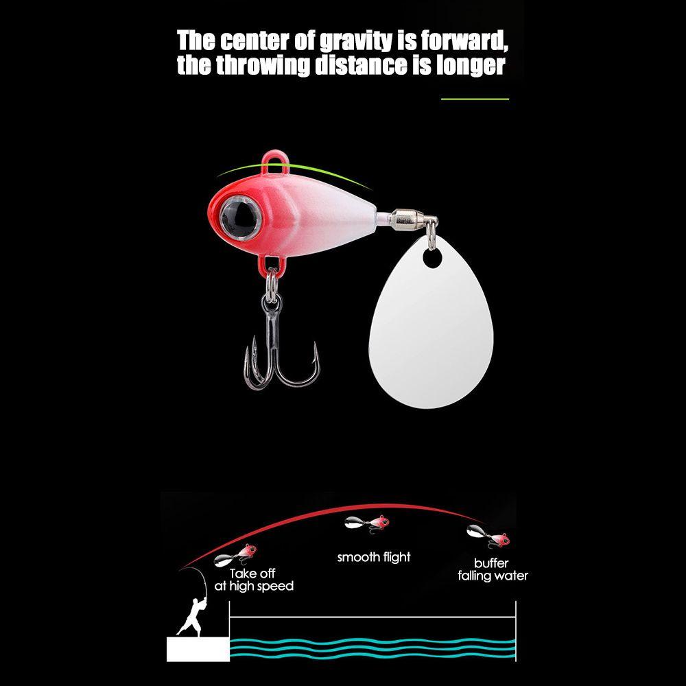 Umpan Pancing Logam Nanas Spinner Tackle Tenggelam Getar Putar Payet Treble Hook