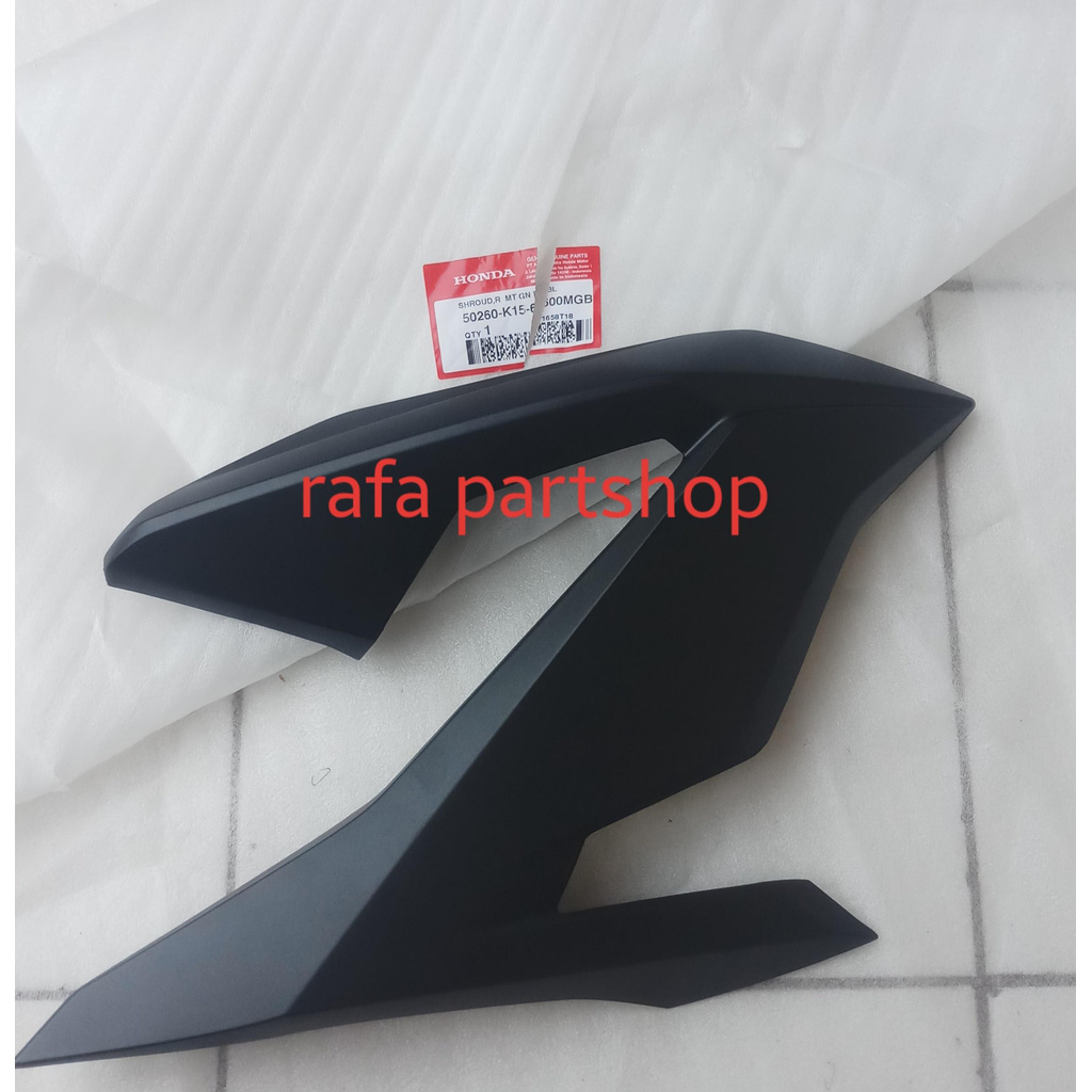 Shroud R Black Kuping Cover Tanki Hitam Doff New CB150 StreetFire 50260K15600MGB ORI AHM