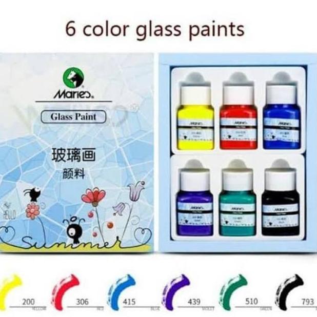 

Maries Cat Kaca / Glass Paint Colour Type A7006 6 Warna