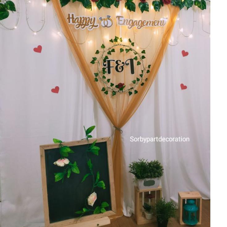 Grosir ♠ Paket Backdrop background lamaran nikah aqiqah sederhana khitan aqiqah (01)**
