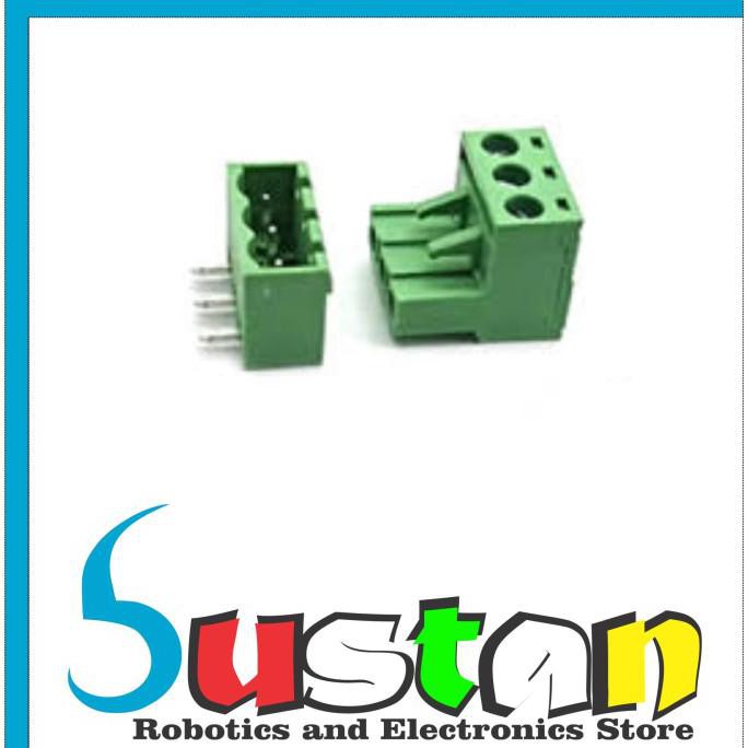 Ht396 3.96Mm 3P Ht3.96 Terminal Block Right Angle Connector Screw 3.96 Bust4N7 Kualitas Baik