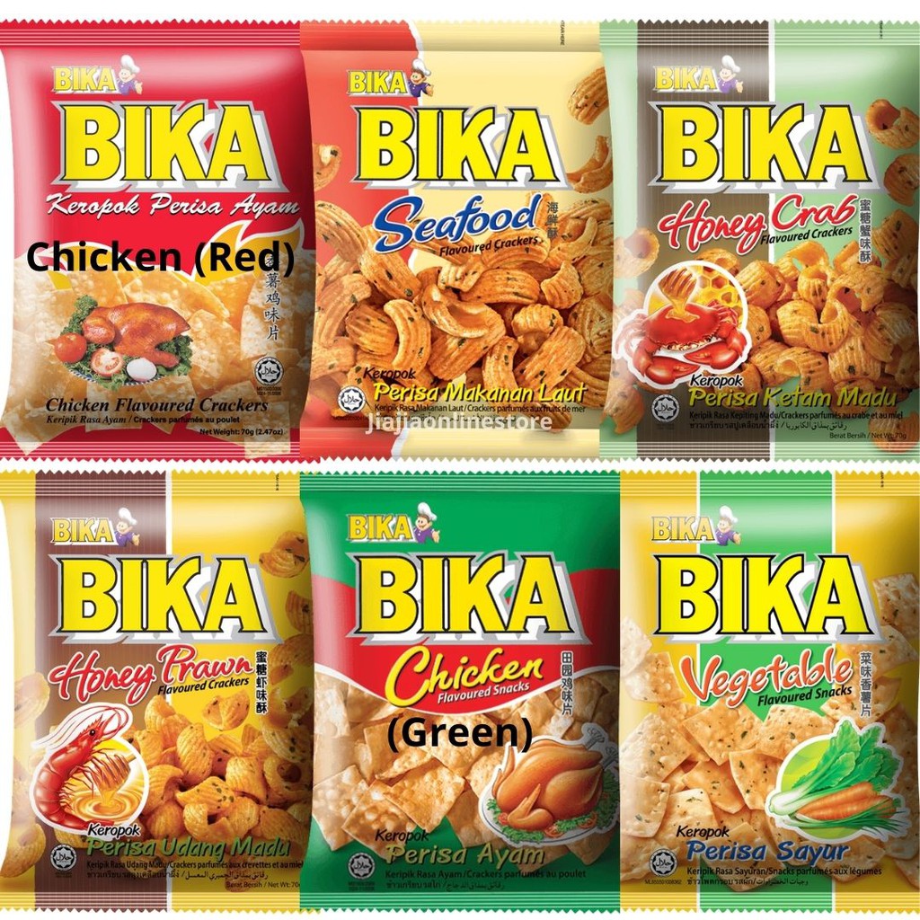 BIKA Snack Malaysia Aneka Rasa Kerupuk Bika Malaysia Snack BIKA