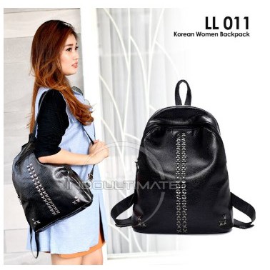 Tas Ransel Wanita LL-011/ Tas Wanita / Tas Import Murah / Tas Fashion Wanita Backpack Tas Cewek