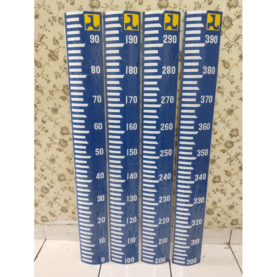 PeilScale PeilSchaal Papan Duga Air Ukuran 4M