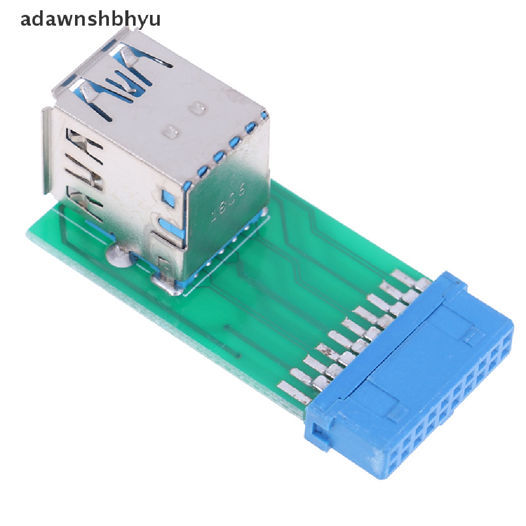 Header adawnshbhyu 1Pc Motherboard 20Pin Ke 2port USB 3.0 Type A Female Port HUB Adapter