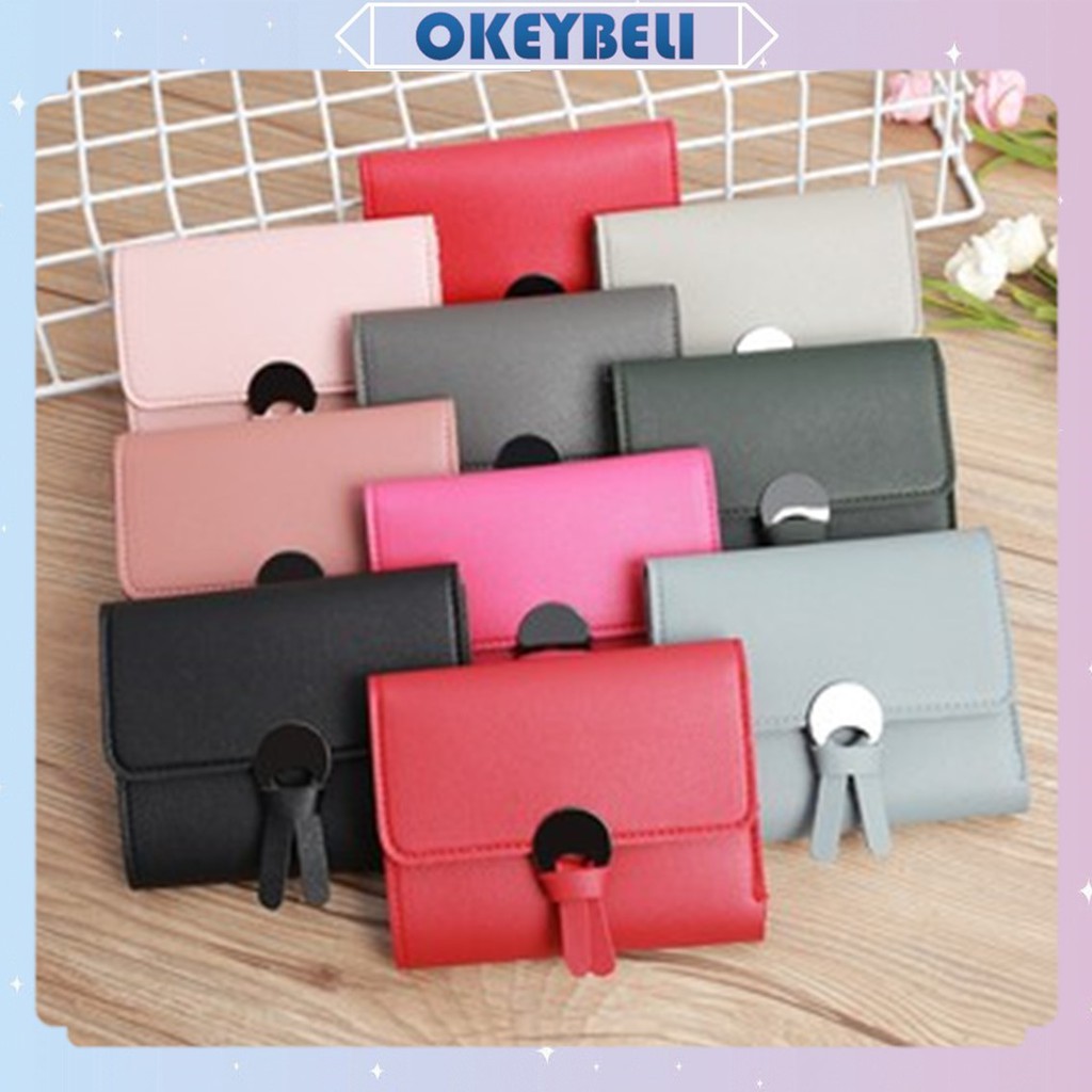•OKEY BELI•DL085 Dompet Koin Kartu Wanita Kecil Mini Fashion Women Wallet Import Cod