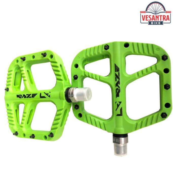 Raze N90 Nylon Fiber Pedal Sepeda Bearing Green