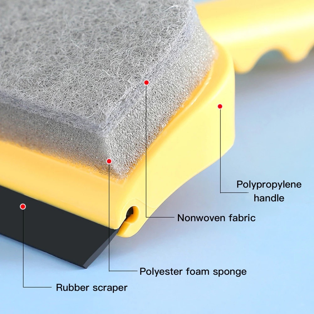Sikat Spons Pembersih Kaca Jendela Mobil Portabel Fungsi Ganda