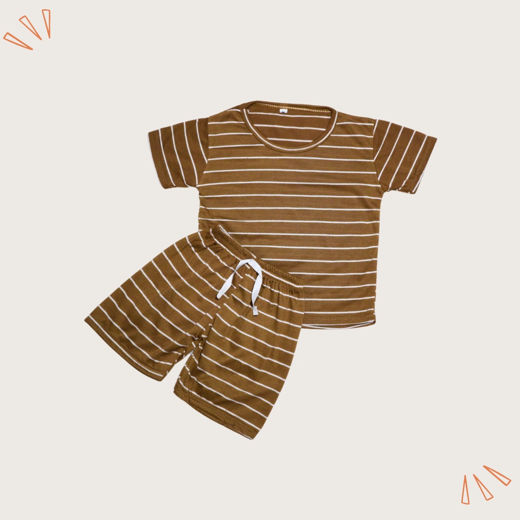 BabynKids - Setelan Anak Laki Laki / Setelan Salur Anak Unisex / Setelan Anak Perempuan / Setelan Harian Anak / Setelan Anak usia 0 - 5 tahun