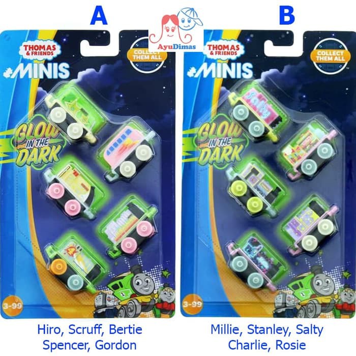 thomas and friends minis glow in the dark