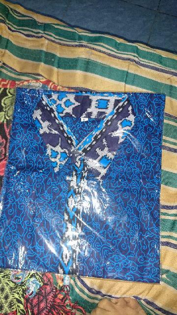 Fashion Batik Hrb026 Kenongo Hem Pendek Padi Pekalongan M L Xl Xxl Batik Pria Murah Modern Grosir